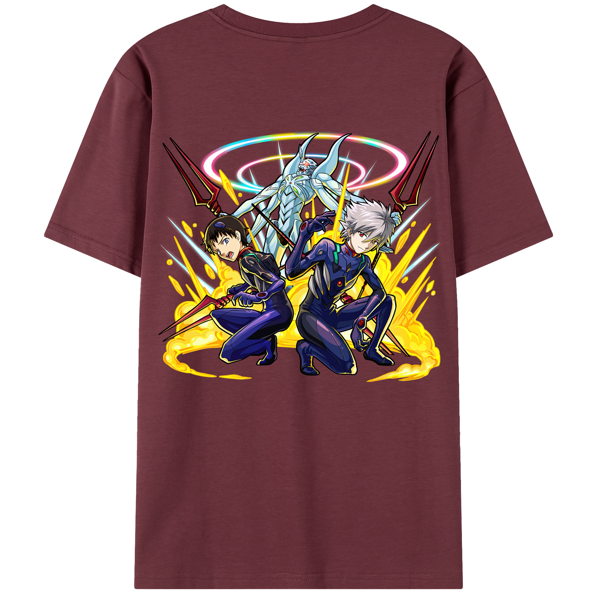 （画像用） EVA 新世紀エヴァンゲリオン 綿100％半袖Tシャツ（背面プリント）